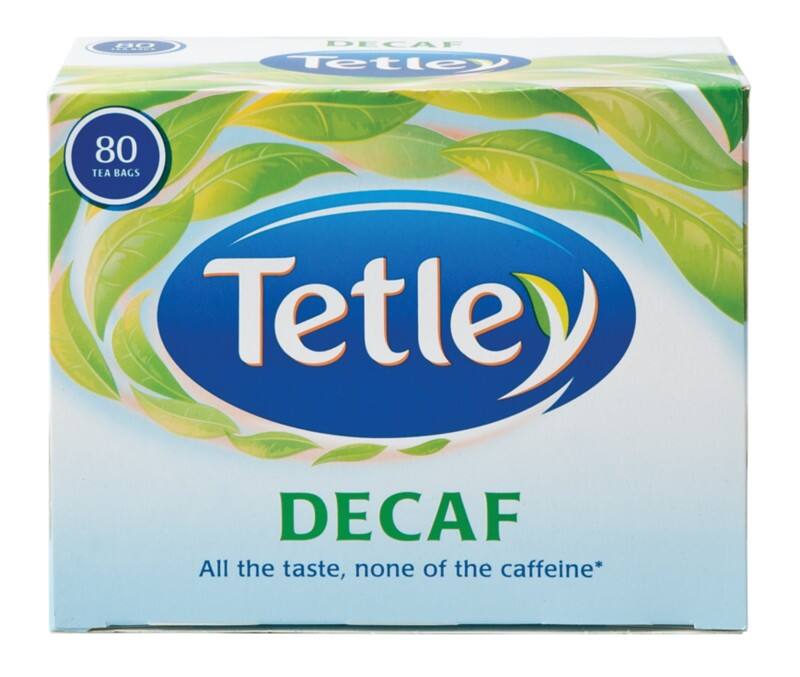 Tetley Decaffeinated Tea Black Tea 3.35 g Pack of 80