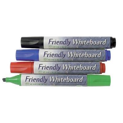 Friendly Whiteboard Markers Assorted Pack of 4