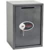 Phoenix Deposit Home & Office Size 4 Security Safe with Key Lock 51L Vela SS0804KD  350 x 310 x 500 mm Metallic Graphite