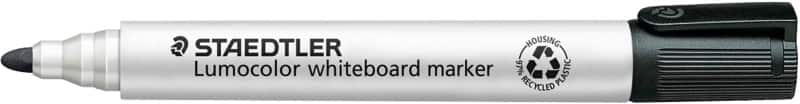 STAEDTLER 351 Whiteboard Marker Medium Bullet Black Pack of 10