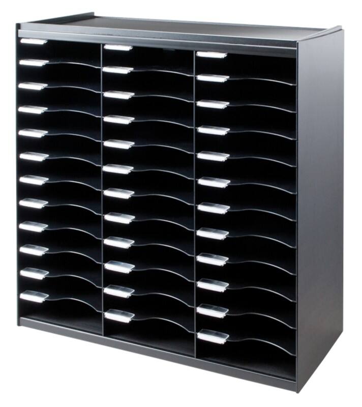 Paperflow Literature Display 803.01 A4 Black 67.4 x 30.8 x 79.1 cm