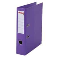 Viking Lever Arch File A4 75 mm Purple 2 ring Cardboard, Polypropylene Matt Portrait