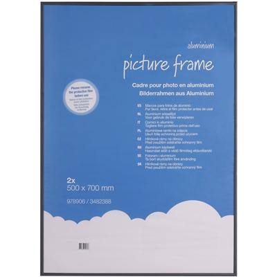 Niceday Wall Mountable Picture Frame 978906 700 x 500 mm Black Pack of 2