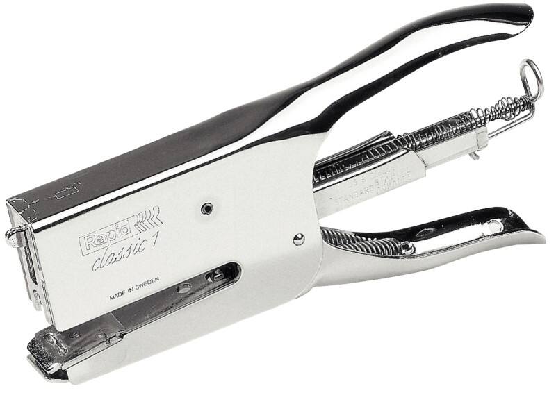Rapid Classic Plier Stapler K1 Full strip 50 Sheets Chrome 26/6, 26/8 Metal
