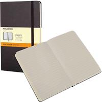 Moleskine A5 Casebound Black Hardboard Cover Notebook Ruled 240 Pages
