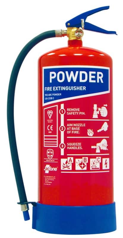 Jactone ABC Powder Fire Extinguisher BS EN3 Certified 9KG 18.9 x 55.2 cm
