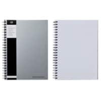 Pukka Pad Silver A5 Wirebound Cardboard Cover Notebook Ruled 160 Pages