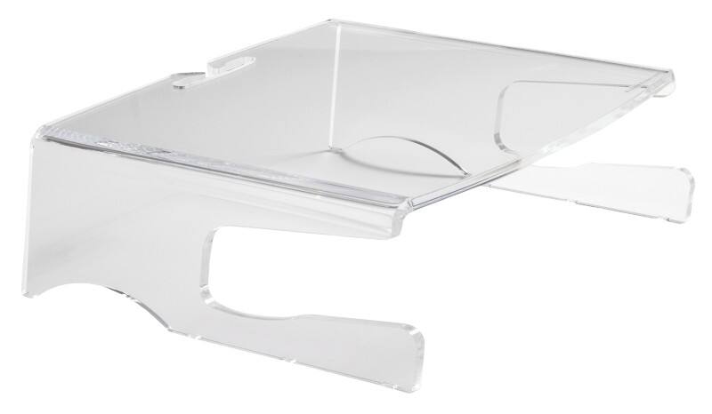 BakkerElkhuizen Q-Riser Monitor Stand 365 x 130 x 330 mm Transparent