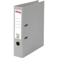 Viking Lever Arch File A4 75 mm Grey 2 ring Cardboard, PP (Polypropylene) Matt Portrait