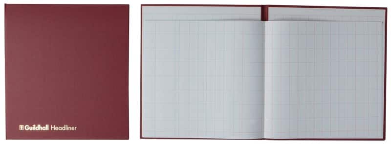 Guildhall Cash Analysis Book 48/6-12Z Petty Cash Rulings 6 Debit, 12 Credit Plus Narrative 80 Pages 40 Sheets