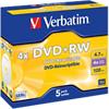 Verbatim DVD+RW 4x 4.7 GB Pack of 5