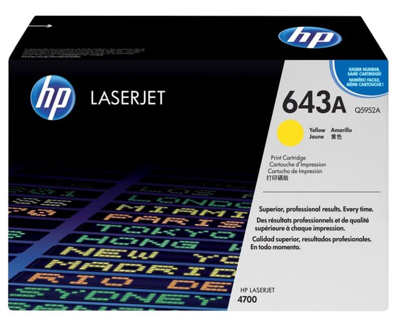 HP 643A Original Toner Cartridge Q5952A Yellow