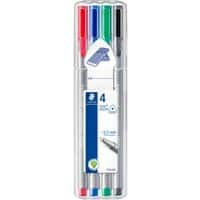 Staedtler Triplus 334 Fineliner Pen Fine 0.3 mm Assorted Pack of 4