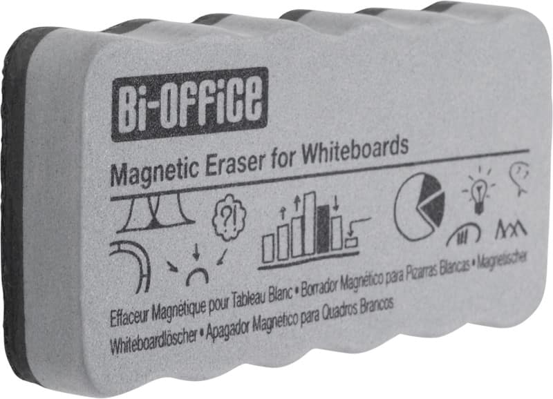Bi-Office Whiteboard Eraser Magnetic 10.5 x 5.5 cm Grey AA0105
