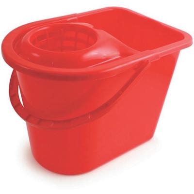 Robert Scott Mop Bucket with Wringer Plastic Red 15L - WQ12RE10L