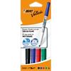 BIC Velleda 1741 Whiteboard Marker Medium Bullet 1.5 mm Assorted Pack of 4