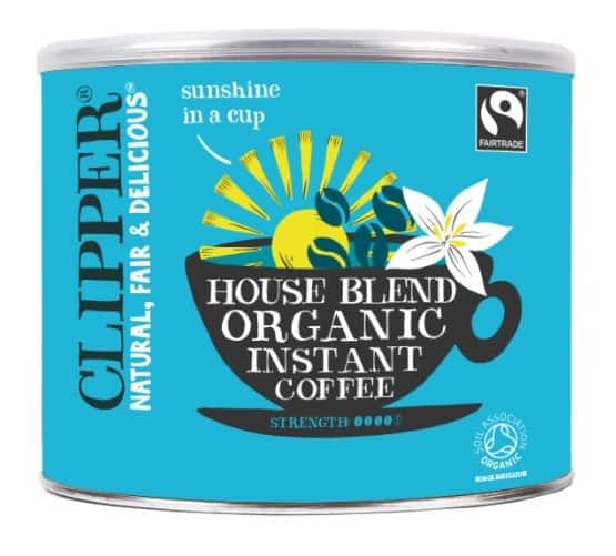 Clipper Fairtrade Instant Coffee Tin Medium Arabica 500 g