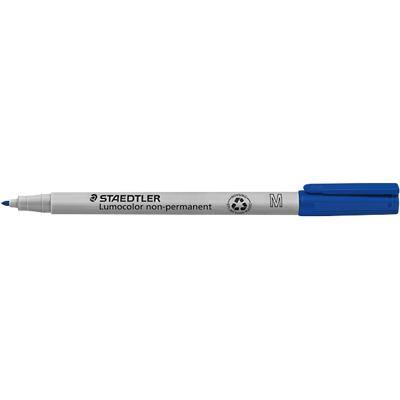 STAEDTLER Non- Permanent OHP Marker Medium Felt tip Blue Pack of 10