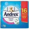 Andrex Classic Toilet Paper 2 Ply 4970.23.2 16 Rolls of 200 Sheets
