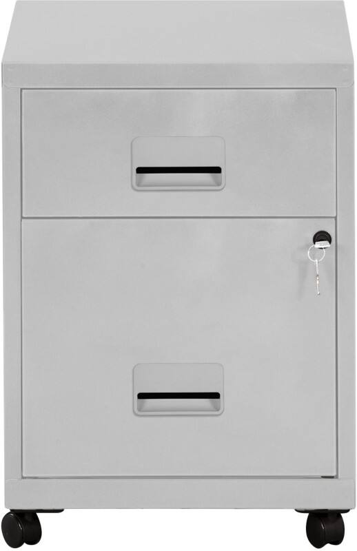 Pierre Henry COMBI Steel Filing Cabinet 2 Drawers Lockable 400 x 400 x 530 mm Grey