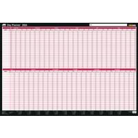 SASCO Day Planner Mounted 2024 Landscape Pink English 91.5 x 61 cm