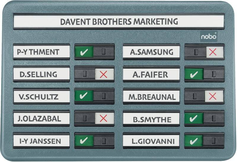 Nobo Notice Board In/Out 35538092 Grey 340 x 21 x 237 mm