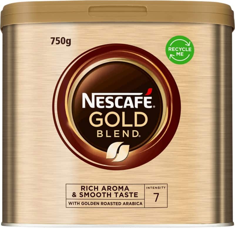 Nescafã© instant coffee tin gold blend rich & smooth medium arabica 750 g