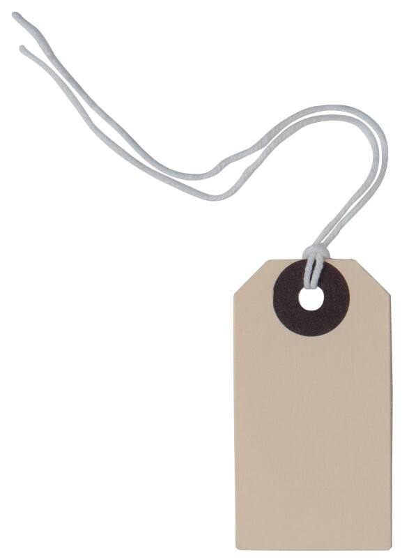 Double Reinforced Heavy Duty Tags 54 x 29 mm Pack 1000