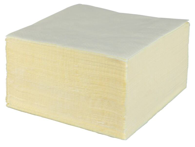 Napkins Paper 33 x 33 cm Cream Pack of 100