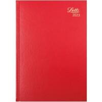 Letts Diary Business 2023 A4 1 Day per page Red