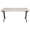 Realspace Standard Rectangular Folding Table Steel, Wood Grey 1,800 x 800 x 750 mm