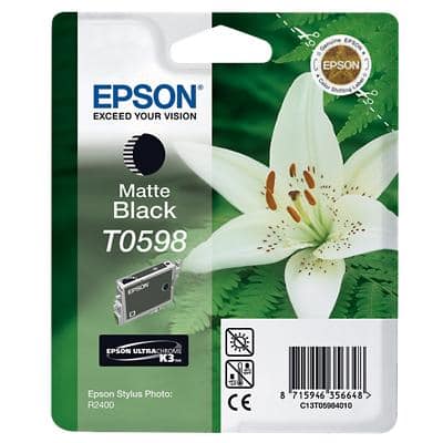 Epson T0598 Original Ink Cartridge C13T05984010 Matte Black