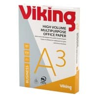 Viking Business A3 Printer Paper White 80 gsm Smooth 500 Sheets