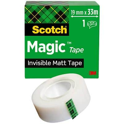 Scotch Magic Tape 19mm x 33m Invisible