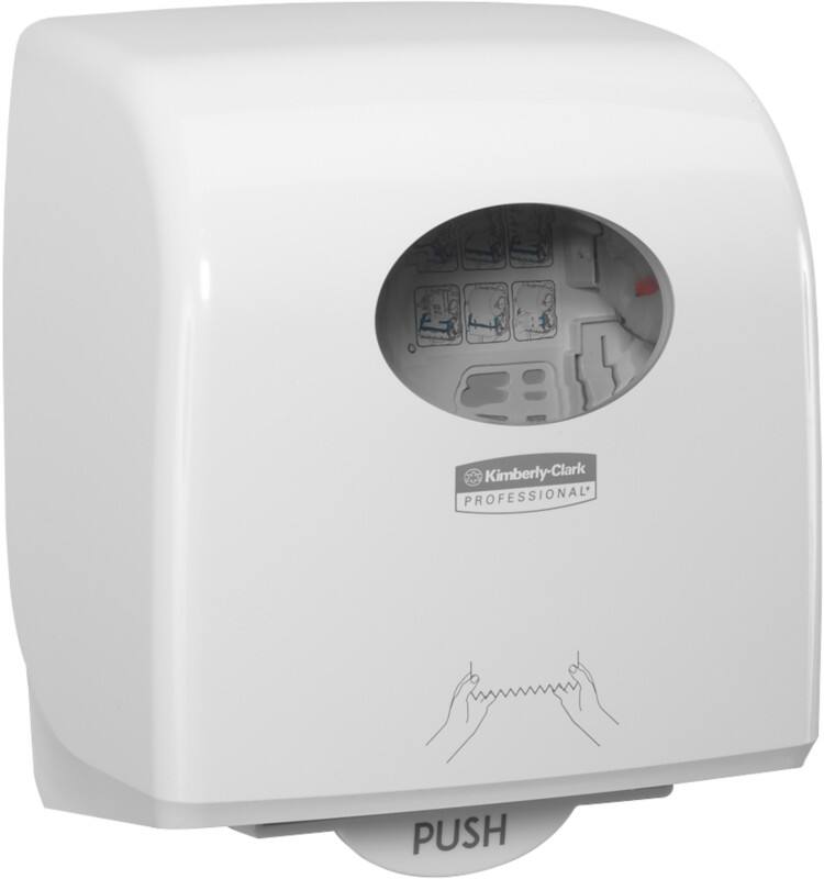 AQUARIUS 7955 Hand Towel Roll Dispenser Plastic Lockable Manual White