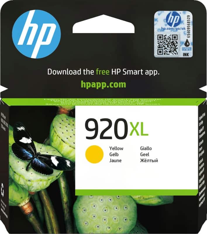 HP 920XL Original Ink Cartridge CD974AE Yellow