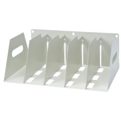 Rotadex Filing Rack Holds 5 Lever arch Files White 16 x 42.5 x 30 cm