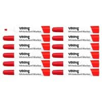 Viking WBM2.5 Whiteboard Marker Red Medium Bullet Pack of 12 