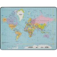 DURABLE Desk Mat World Map PVC 400 x 530 mm