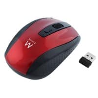 ewent Wireless Mouse EW3237 Optical For Right and Left-Handed Users With USB-A Nano Receiver Black, Red