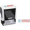 Tordat Printy 4912 Overdue Self-Inking Stamp 46 x 18mm Blue, Red