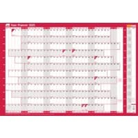 SASCO  Year Planner 2026 English 91.5 (W) x 61 (H) cm Red