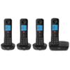BT Essential Quad Cordless Telephone 90660 Black Quad Handset