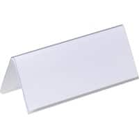 DURABLE Place Card 6.1 x 15 x 12.2 cm PVC (Polyvinyl Chloride) Transparent Pack of 25