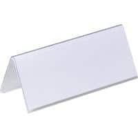 DURABLE Desk Name Plate Clear 150 x 61mm Pack of 25