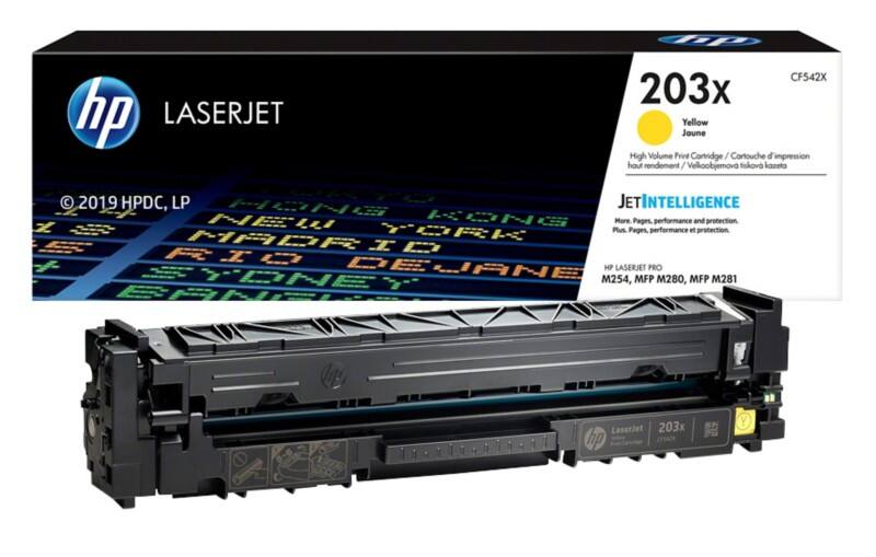 HP 203X Original Toner Cartridge CF542X Yellow