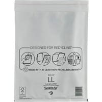 Mail Lite Plus Mailing Bag LL White Plain 230 (W) x 330 (H) mm Peel and Seal Pack of 50