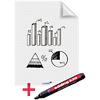 Legamaster Magic-Chart Whiteboard Foil Squared A1 25 Sheets