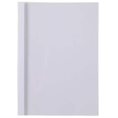 GBC ThermaBind Binding Covers A4 LeatherGrain 150 Microns 6 mm White Pack of 100