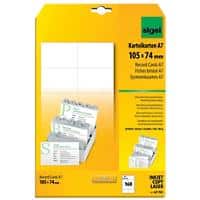 Sigel Business Cards 185 gsm White Pack of 20 Sheets of 8 Cards